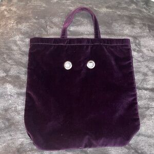 Marc Jacobs Purple Velvet Tote Bag